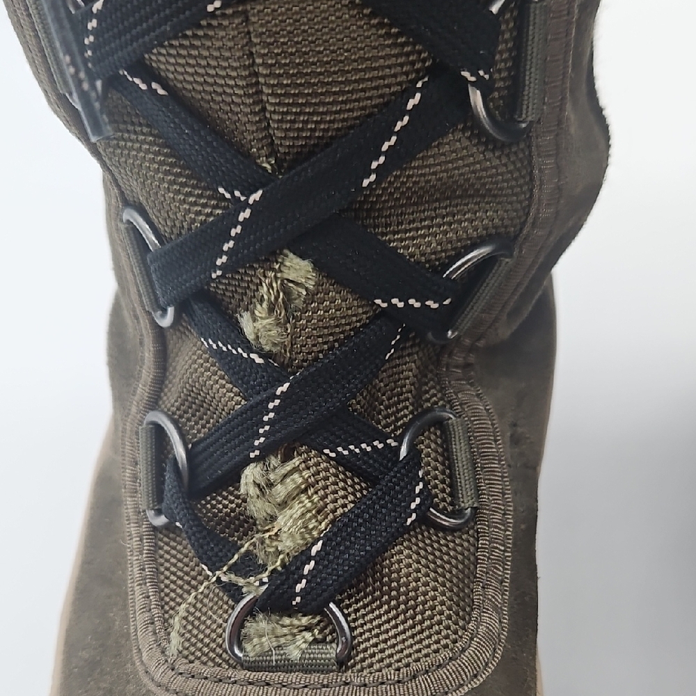 Sorel Women's Tall Olive Winter Boots with Faux Fur Trim - Picture 4 of 15